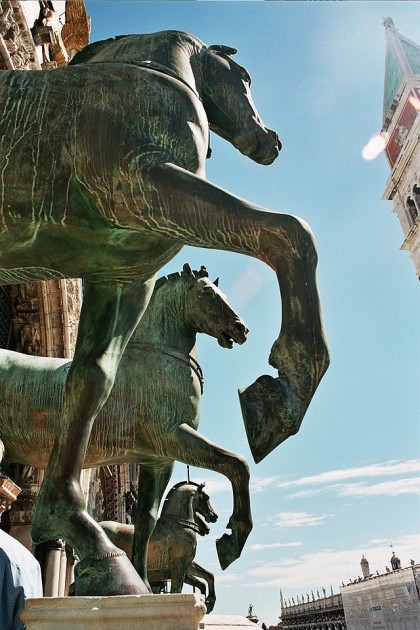 Replica quadriga (four horses) of Saint Mark's, Venice, late 20th century (after originals probably from the 2nd to 4th centuries CE)