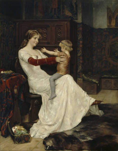 Albert Edelfelt, "Queen Bianca" (also appears as "Queen Blanca"), 1877. Image courtesy Wikipedia.