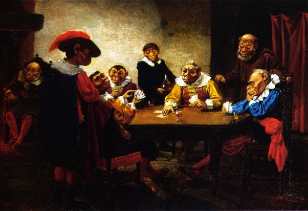 William Holbrook Beard, ‘The Poker Game’, 1887