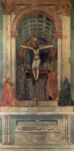 Masaccio, "Holy Trinity," 1425-28. Santa Maria Novella