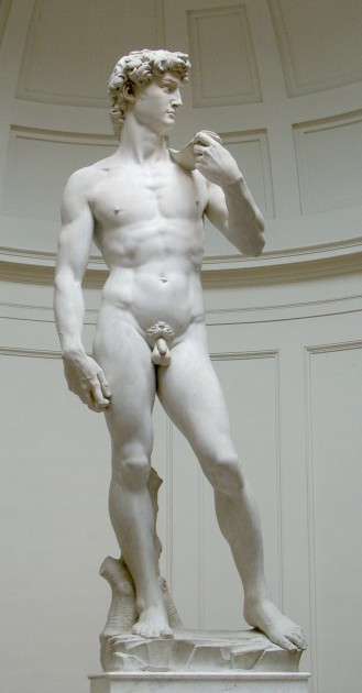 Michelangelo, "David," 1501-1504. Image via Wikipedia, courtesy of Rico Heil.