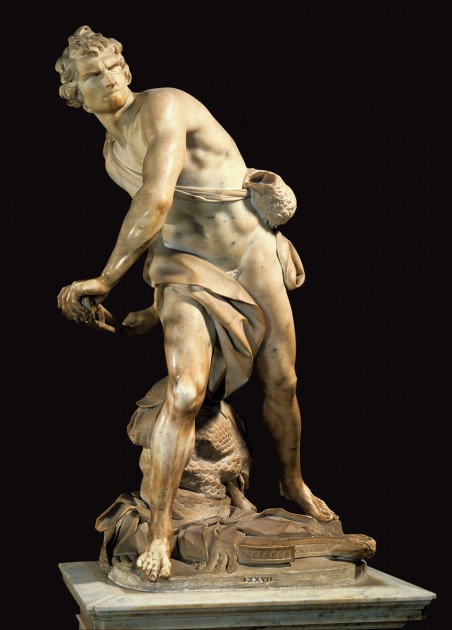 Gianlorenzo Bernini, David, 1623-24. Marble, Galleria Borghese, Rome