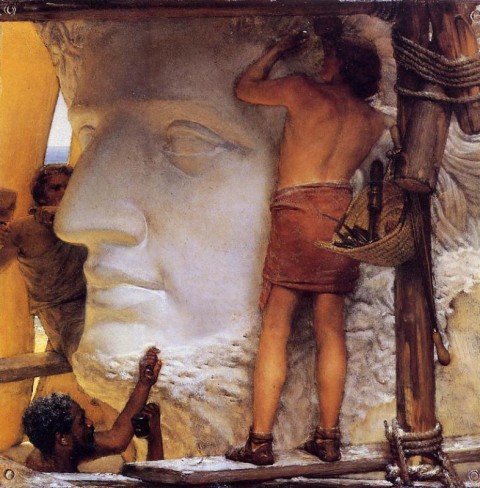 Lawrence Alma-Tadema, "Sculptors in Ancient Rome," 1877. Private collection, image courtesy of WikiArt