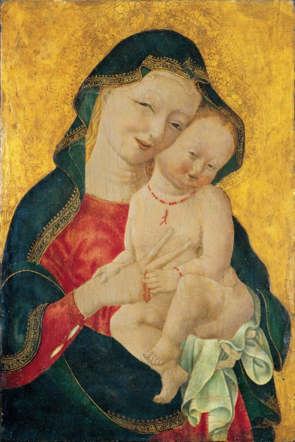 Master of the Winking Eyes, "Madonna and Child," ca. 1450. National Museum of Women in the Arts, Washington DC.