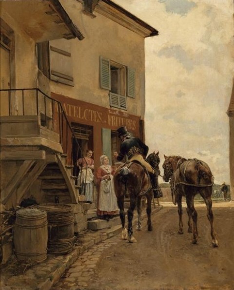Meissonier, "L'Auberge au Pont de Poissy," 1889
