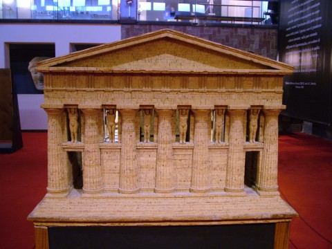 Model of the Temple of Zeus at Agrigento, Sicily (original perhaps begun c. 480 BE, although still under remodel in 2nd century BC and never completed).