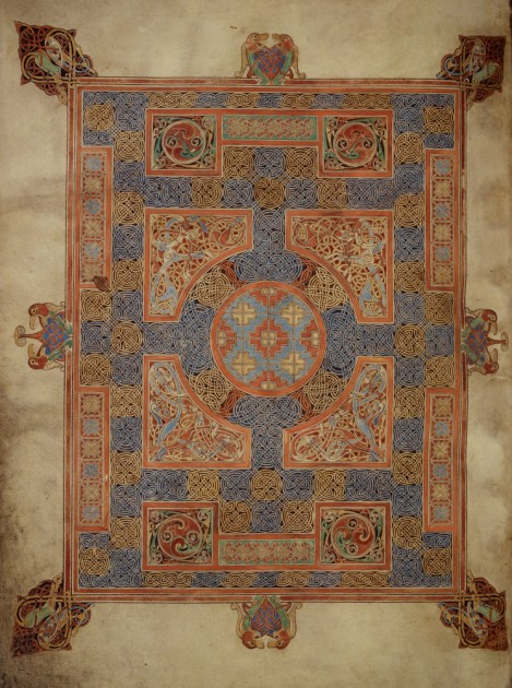 Lindisfarne, Carpet Page, Book of Mark, folio 94v, early 8th century