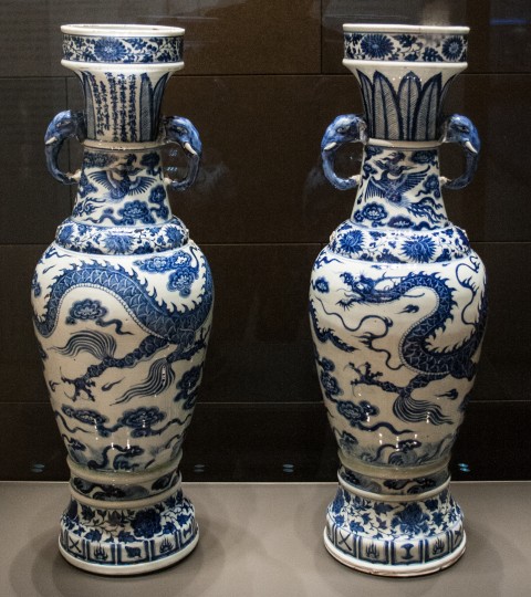The David Vases, 1351 CE. Porcelain. Image courtesy Wikipedia.