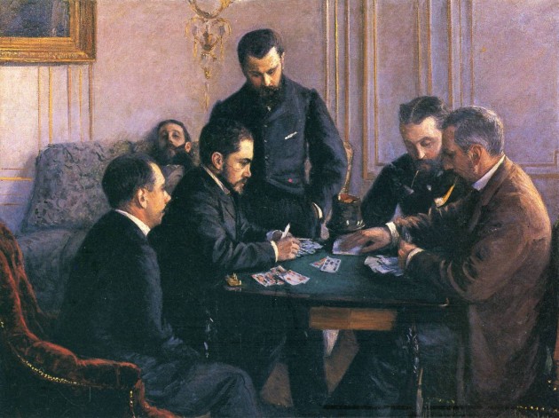 Gustave Caillebotte, "The Bezique Game," 1880