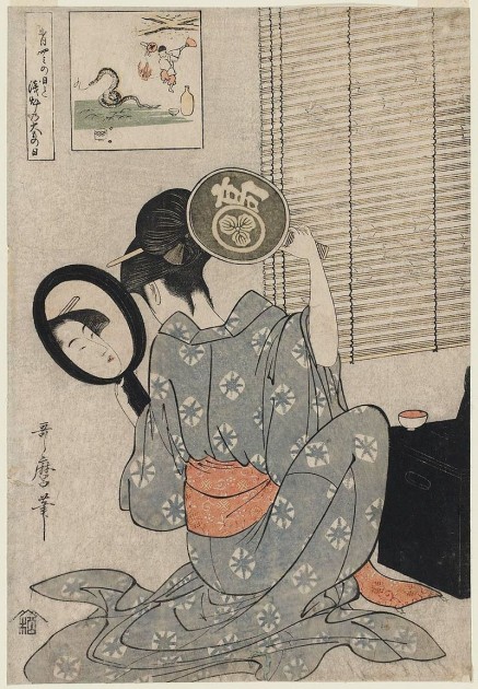 Kitagawa Utamaro, Takashima Ohisa, c. 1795. Woodblock print. Image courtesy Wikipedia