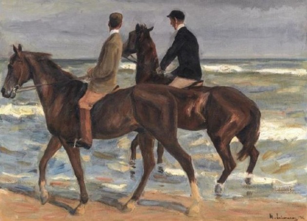Max Liebermann, "Two Riders on a Beach," 1901.