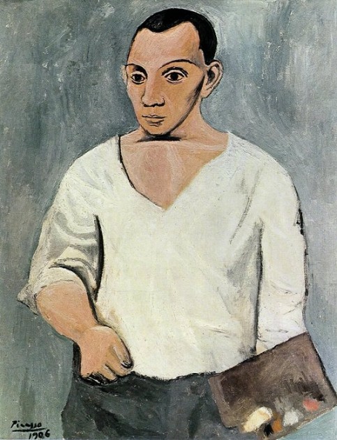 Picasso, "Self-Portrait with Palette," 1906