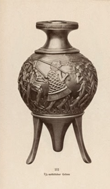 The Gillierons' restored version of the "Harvesters' Vase," early 20th century.
