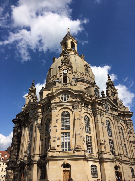 Frauenkirche, Dresden. Original structure completed 1743; restored and rebuilt structure completed 2005.